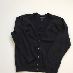 Lands’ End cropped dress cardigan